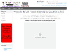 Tablet Screenshot of diypictureframing.us